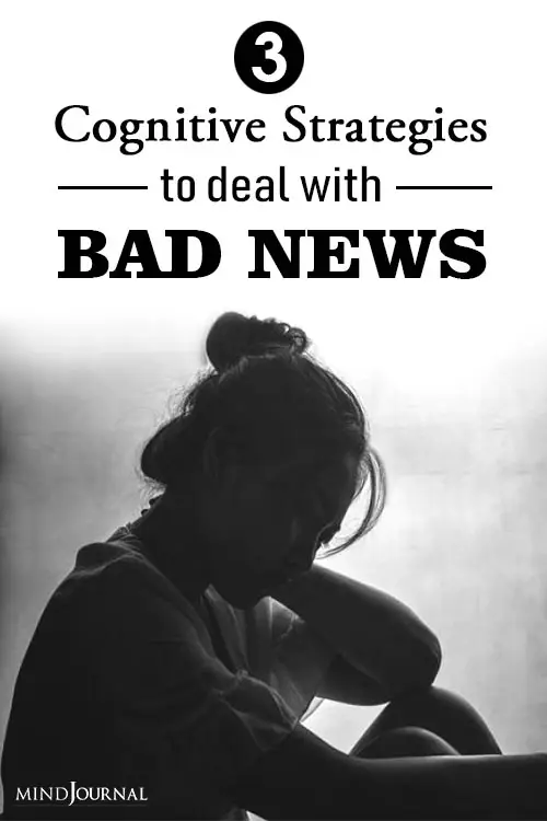 Cognitive Strategies To Deal Bad News pin