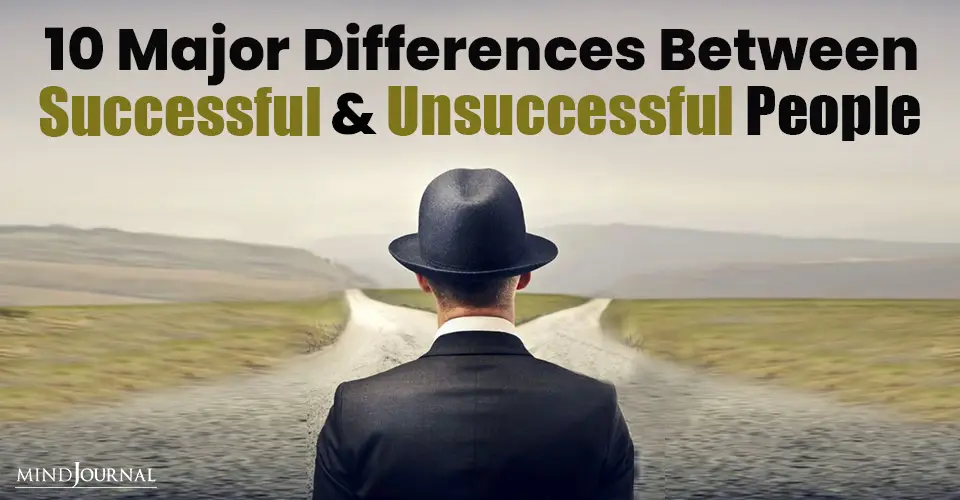 Differences Successful Unsuccessful People