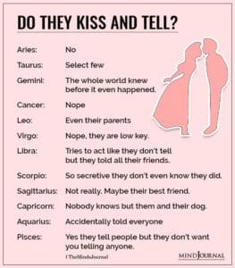 Do The Zodiac Signs Kiss And Tell?