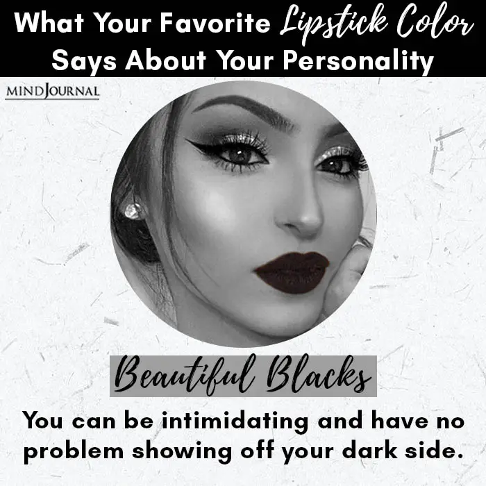 Favorite Lipstick Color Says About Personality beautiful blacks