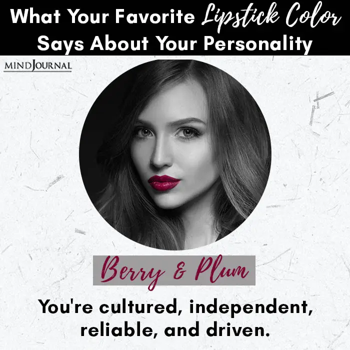Favorite Lipstick Color Says About Personality berry