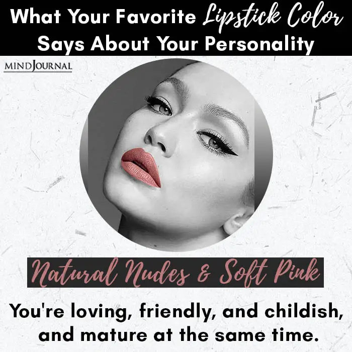 Favorite Lipstick Color Says About Personality soft pink
