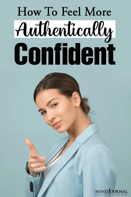 Feel More Authentically Confident pin