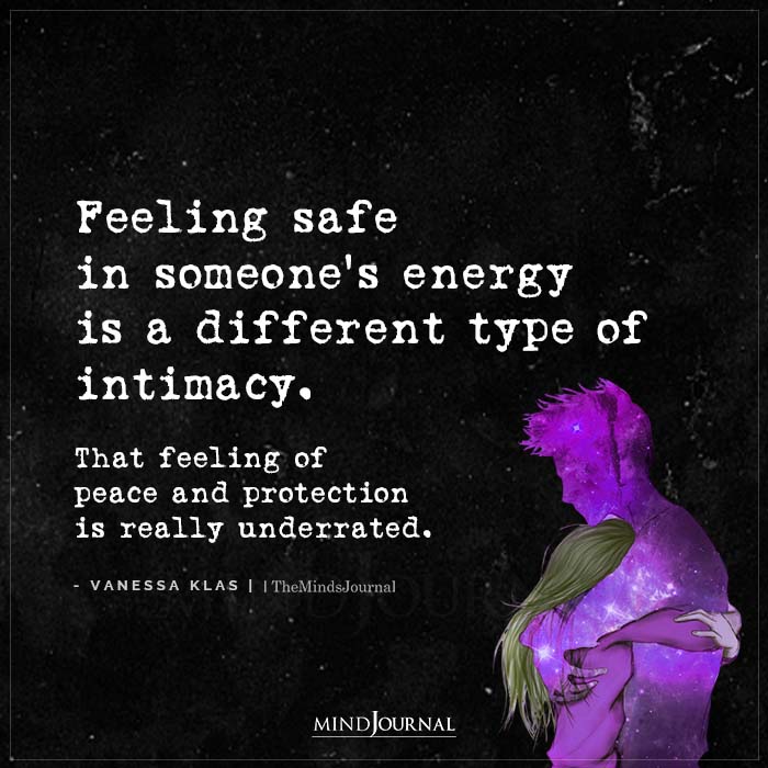 Feeling Safe In Someones Energy