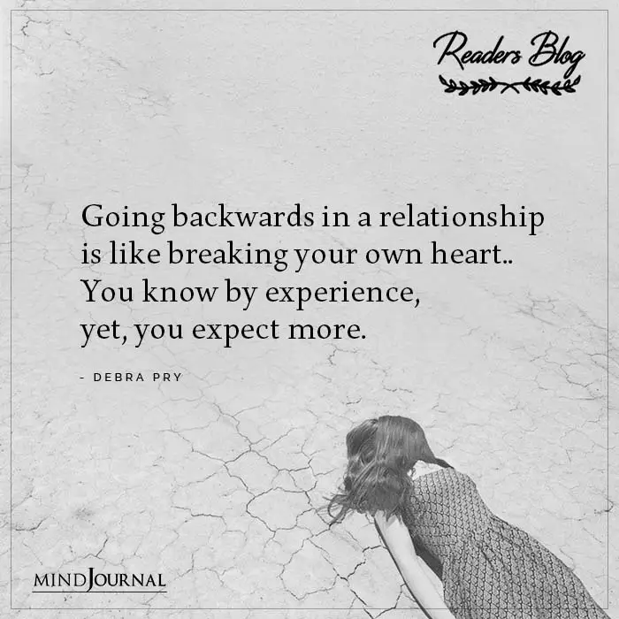 Going Backwards In A Relationship