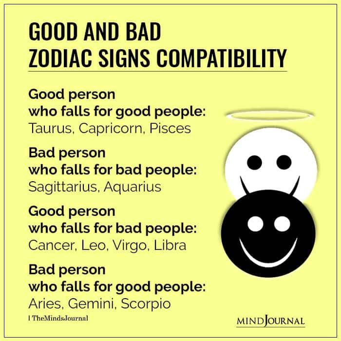 Good And Bad Zodiac Signs Compatibility