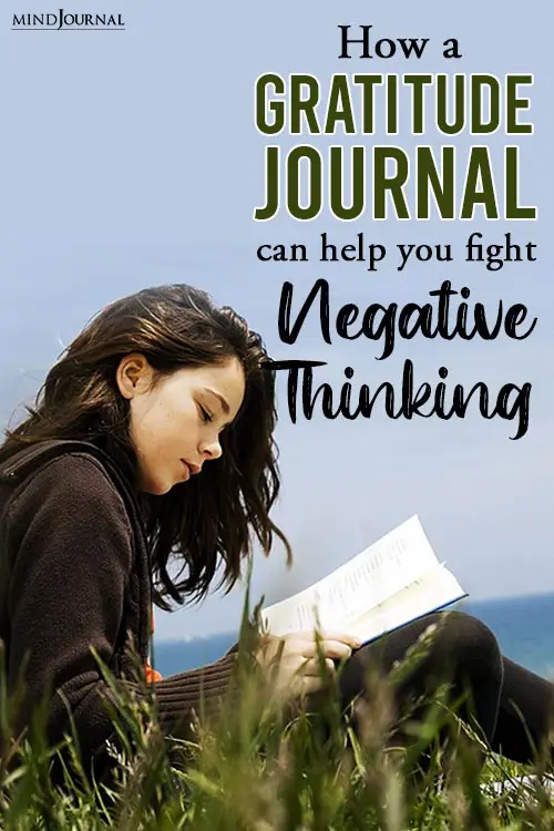 Gratitude Journal Help Fight Negative Thinking pin