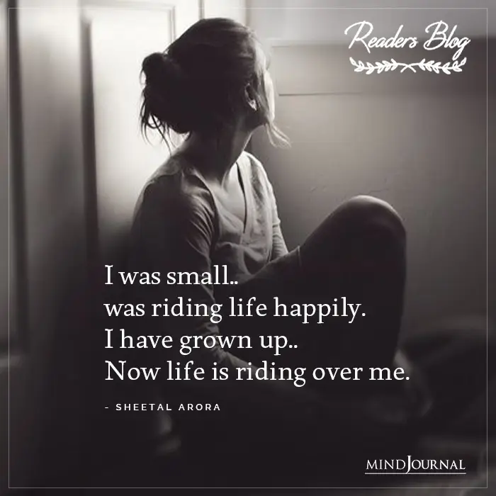 I Was Riding Life Happily