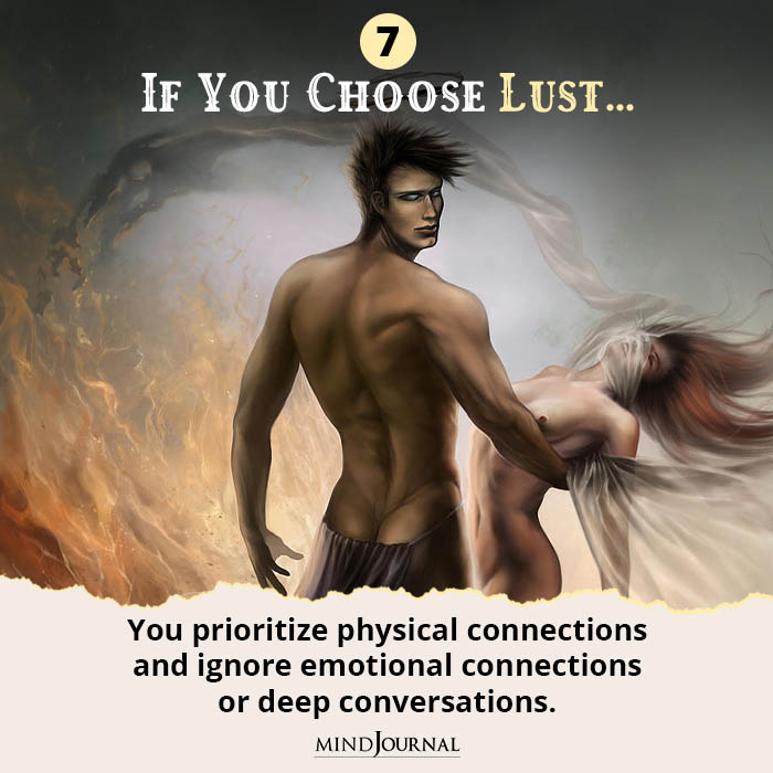 If you choose Lust 7 Deadly Sins Quiz