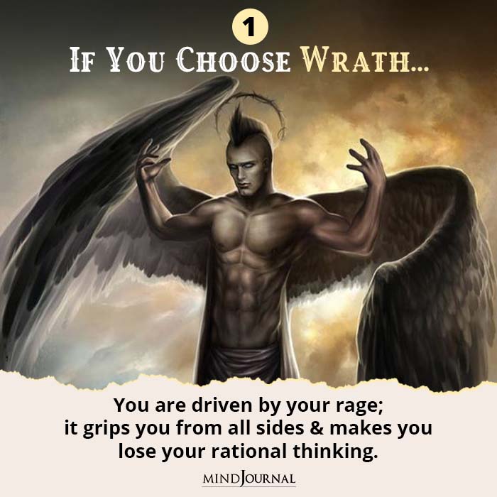 7 Deadly Sins Quiz If you choose Wrath