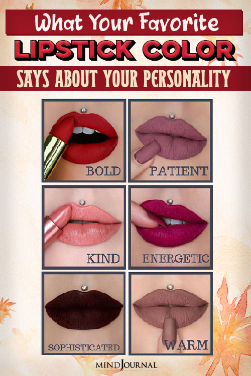 Lipstick Color Says About Personality pin