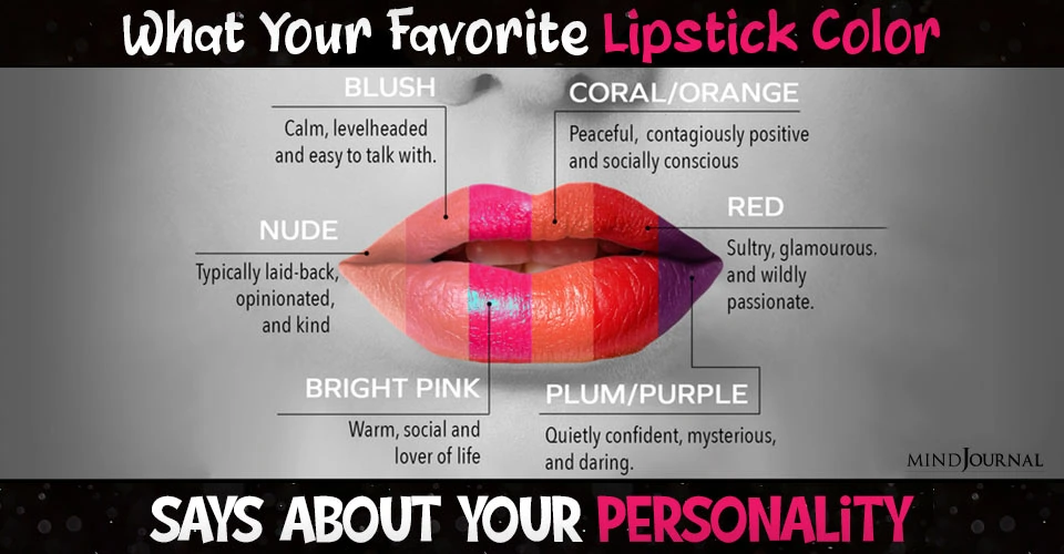 Lipstick Color Says About Personality