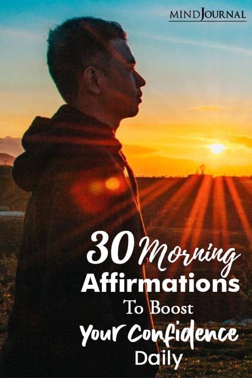 Morning Affirmations Boost Confidence Daily pin