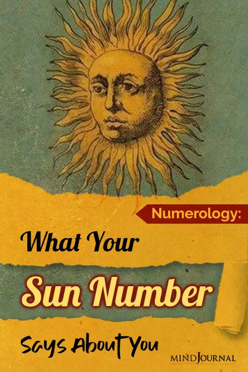 Numerology What Sun Number Says About You pin