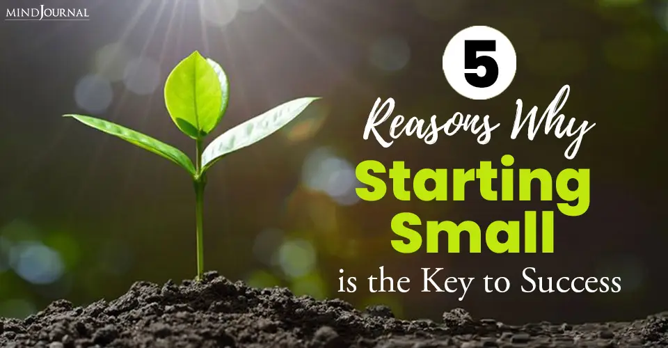 5 Reasons Why Starting Small is the Key to Success