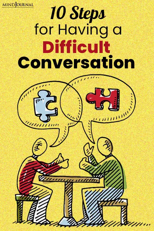 Steps Having Difficult Conversation pin