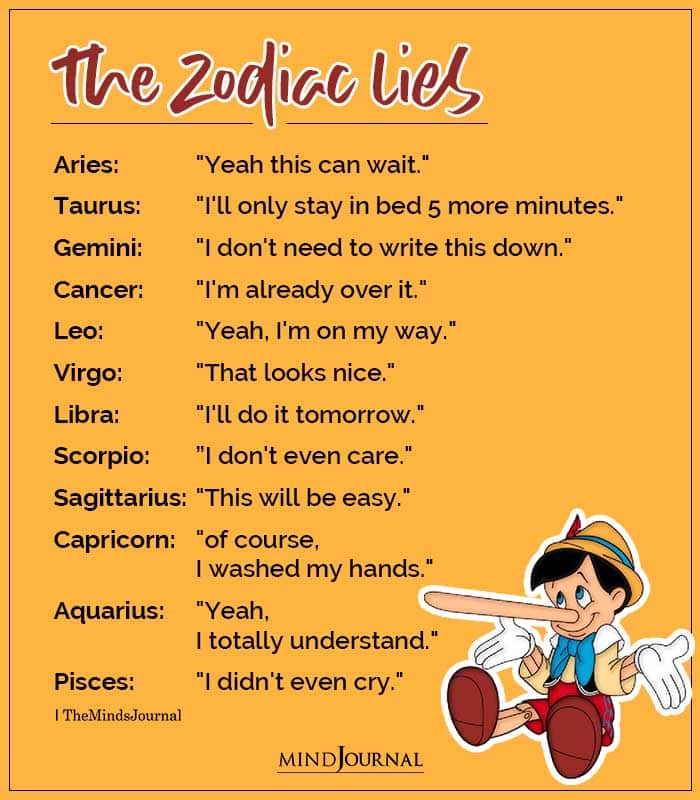 The Zodiac Common Lies
