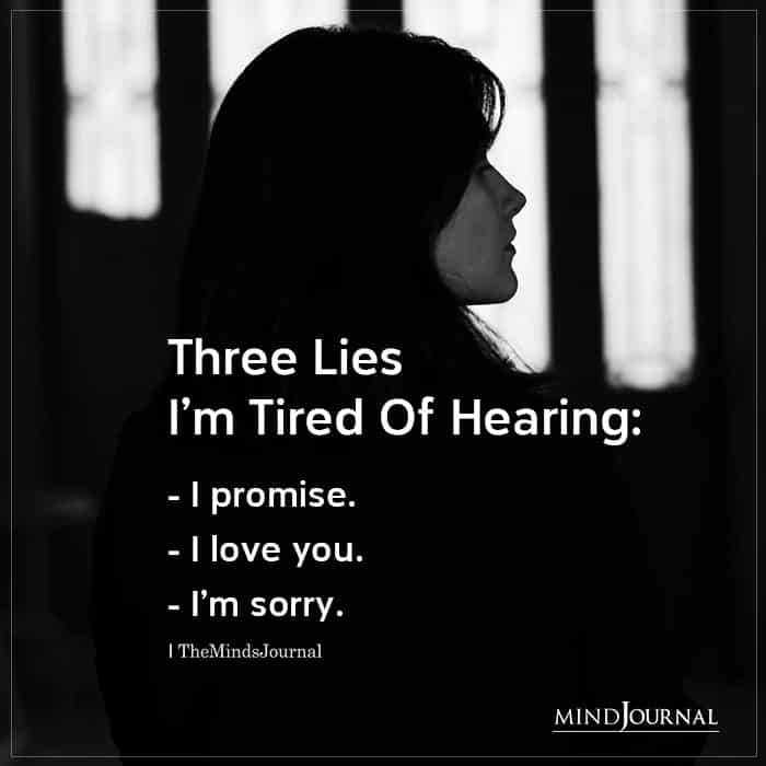 Three Lies I'm Tired Of Hearing