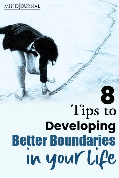 Tips Developing Better Boundaries in Life pin