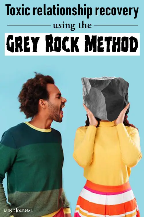 Toxic Relationship Recovery Using Gray Rock Method Pin
