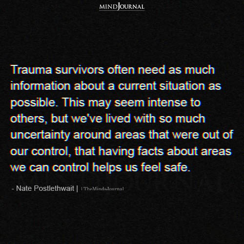 Trauma Survivors - Nate Postlethwait Quotes