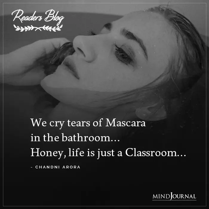 We cry tears of Mascara
