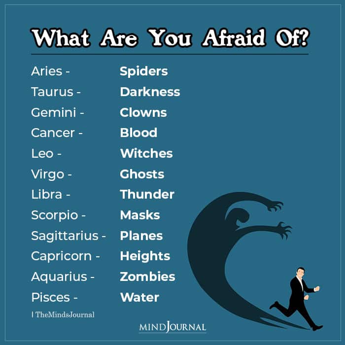 What Each Zodiac Sign Is Afraid Of