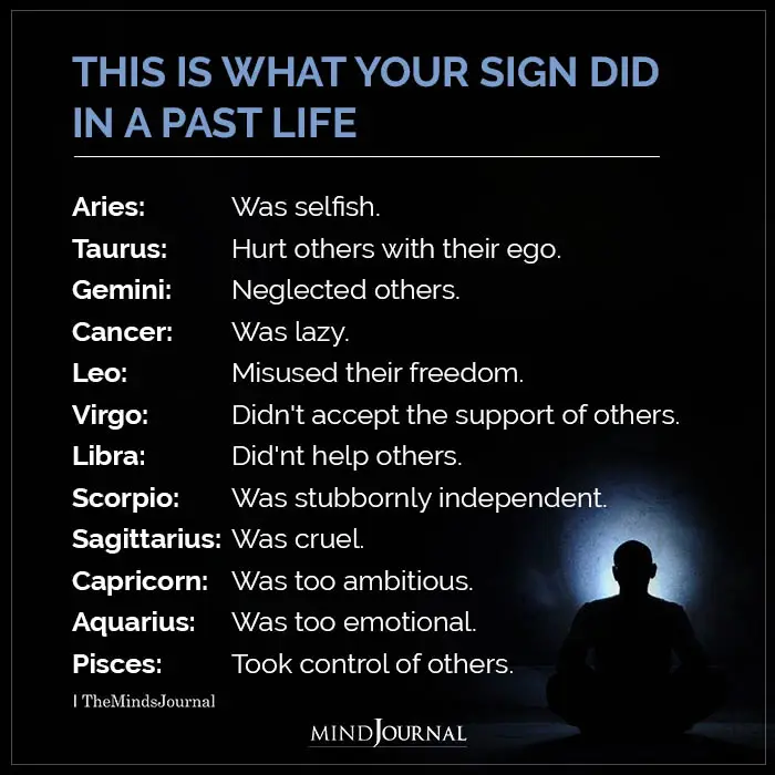 What Your Zodiac Sign Did In A Past Life