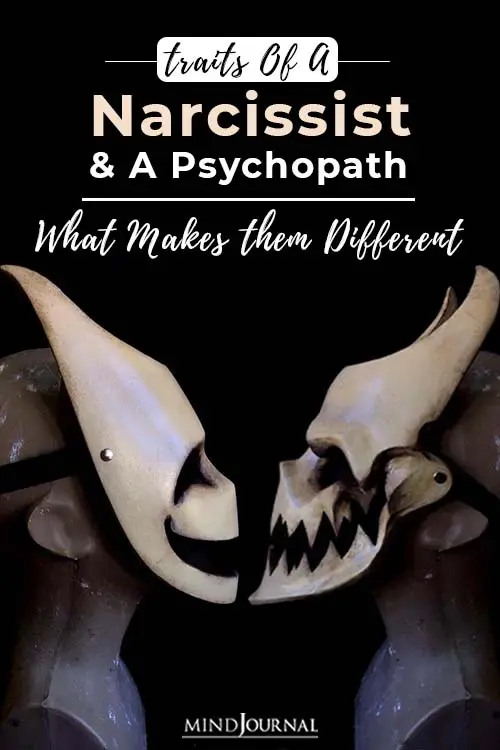 traits of a narcissist and a psychopath pin