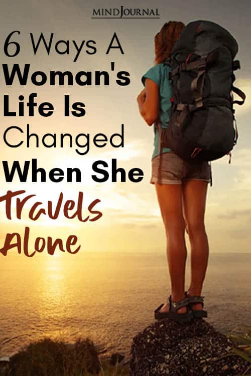 women travels alone Pin