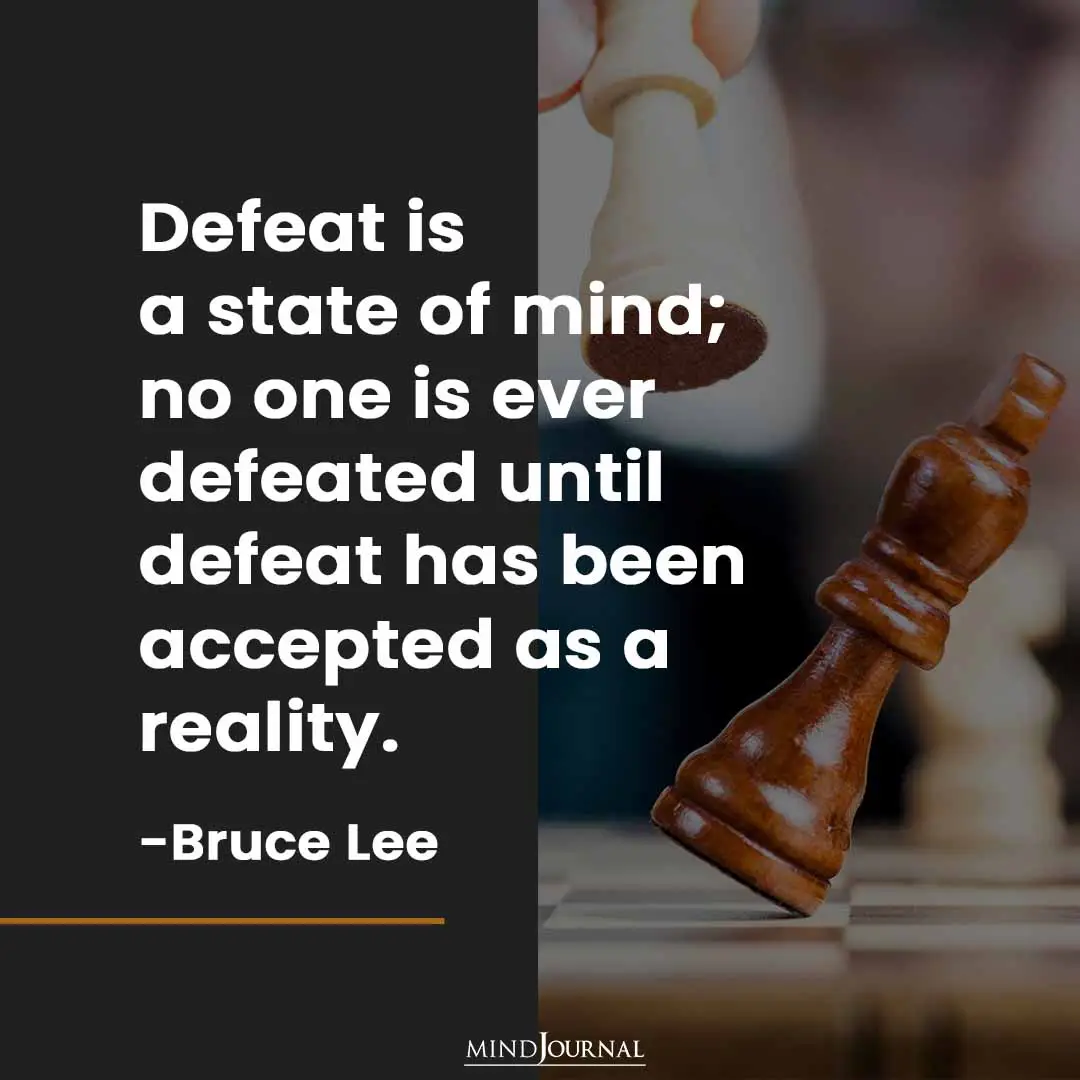 Defeat Is A State Of Mind . . .