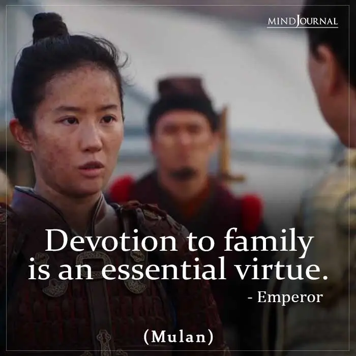 Devotion to family is an essential virtue.
