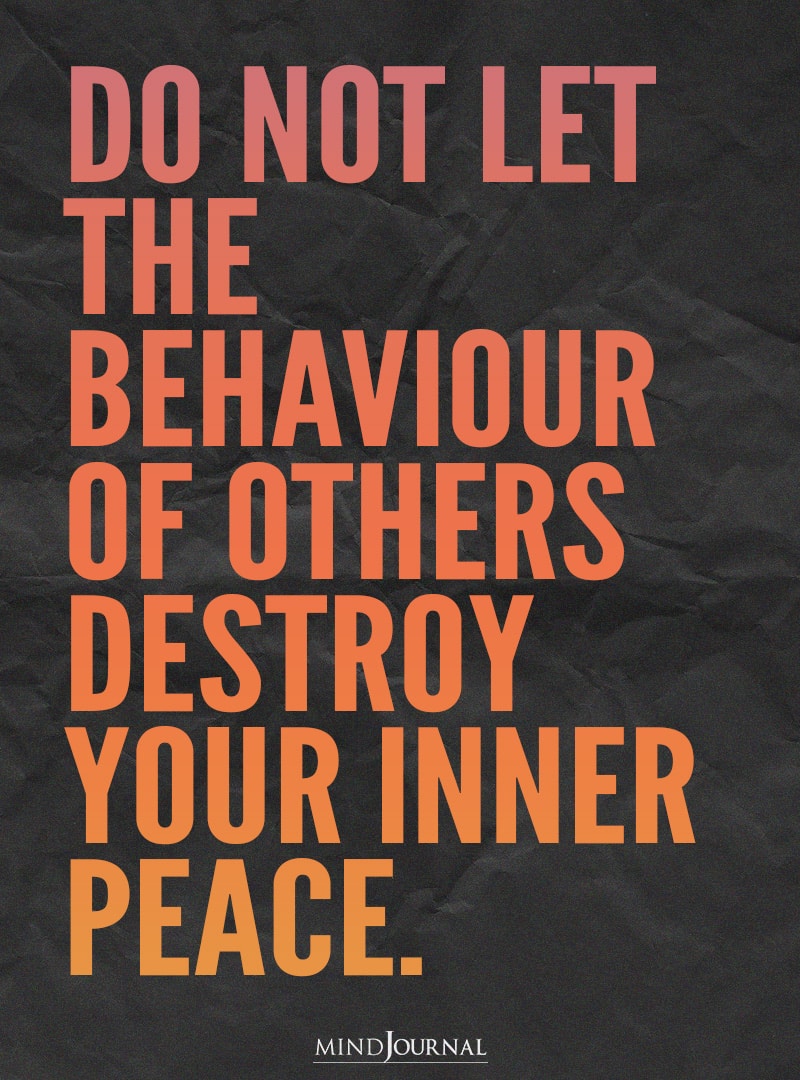 Do not let the behaviour.