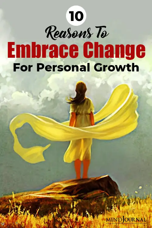 Embrace Change For Personal Growth pin