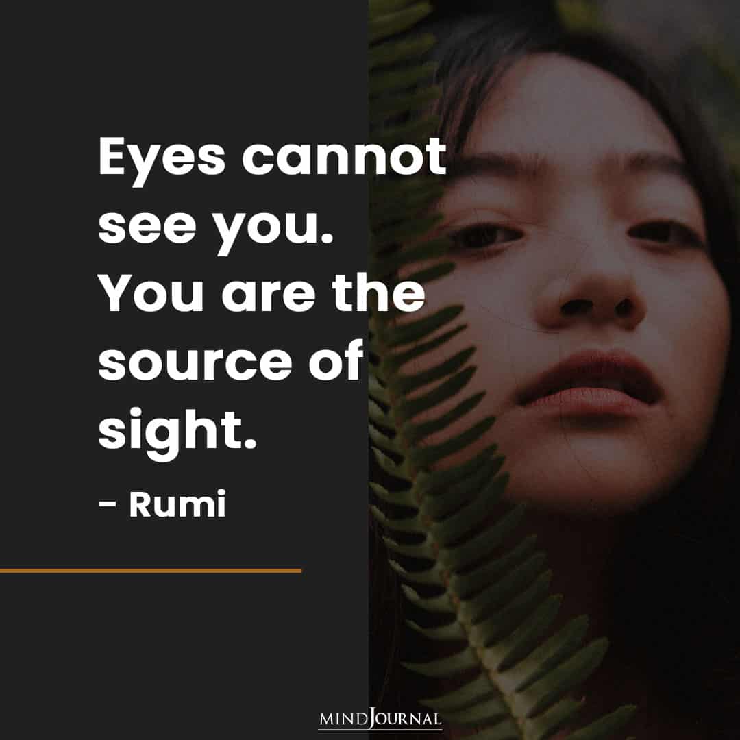 Eyes cannot see you.