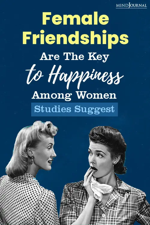 Female Friendships Key Happiness pin