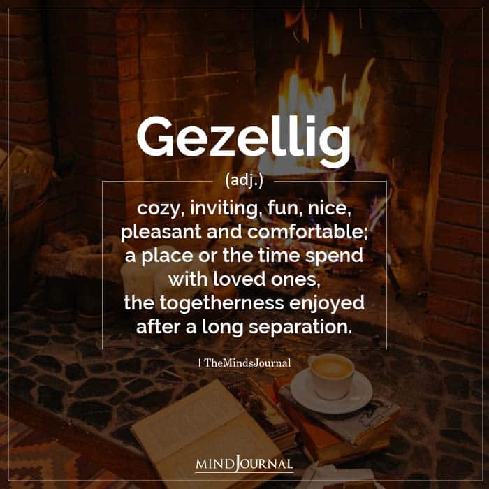 Gezellig famous word in the Dutch culture
