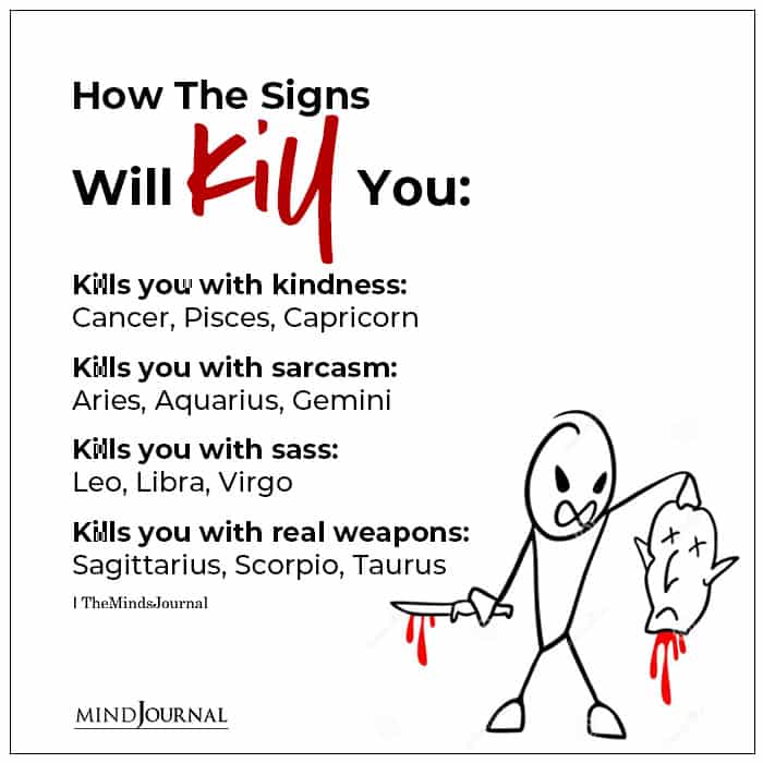 How The Zodiac Signs Will Kill You