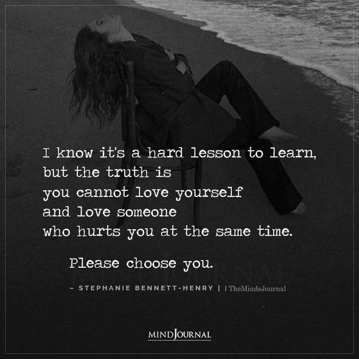 I Know Its A Hard Lesson To