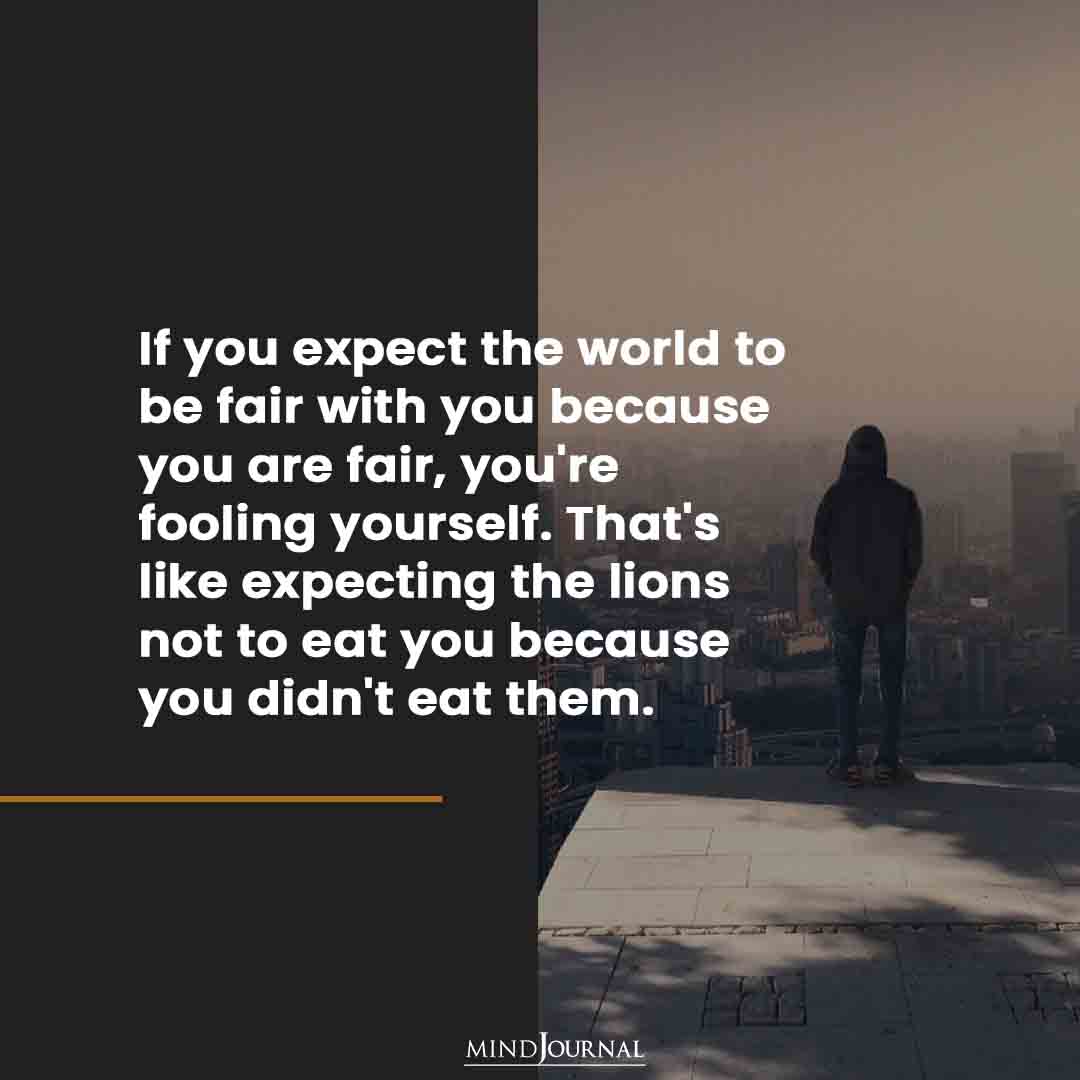 If you expect