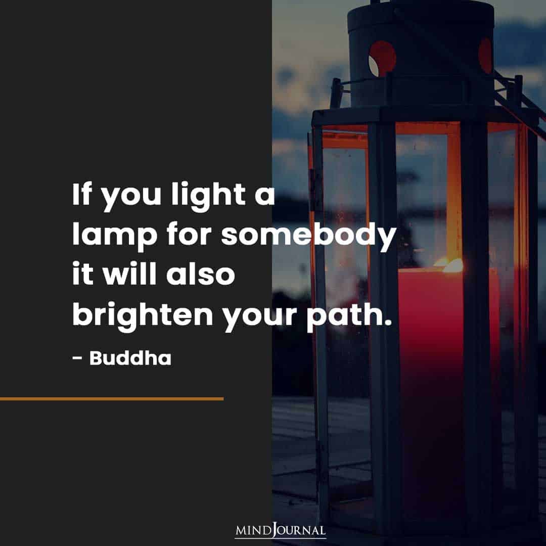 If you light a lamp