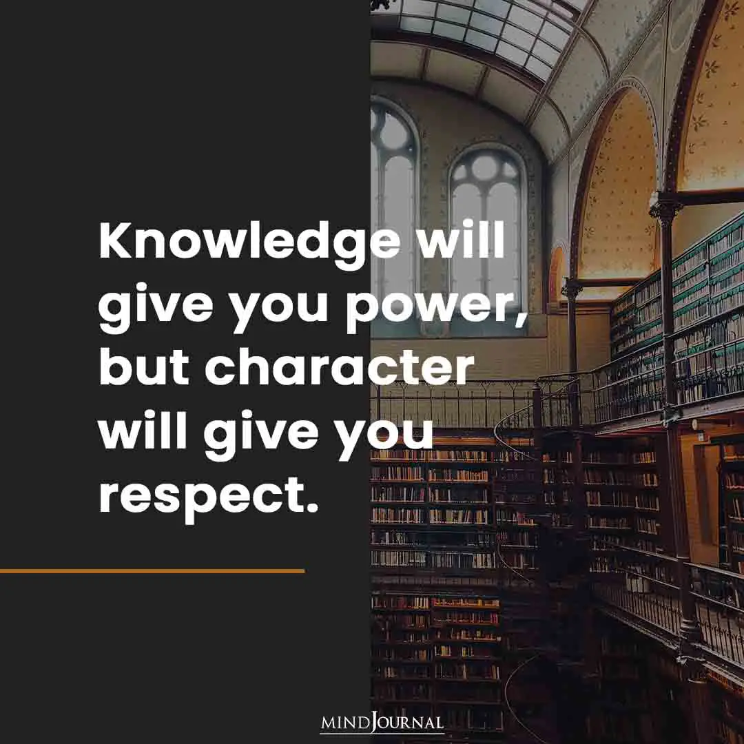 Knowledge will give you power