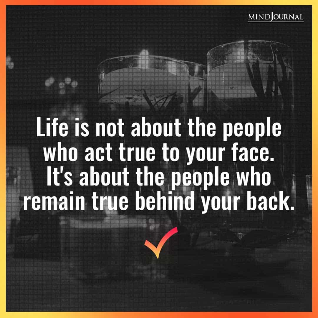 Life is not about the people. . .