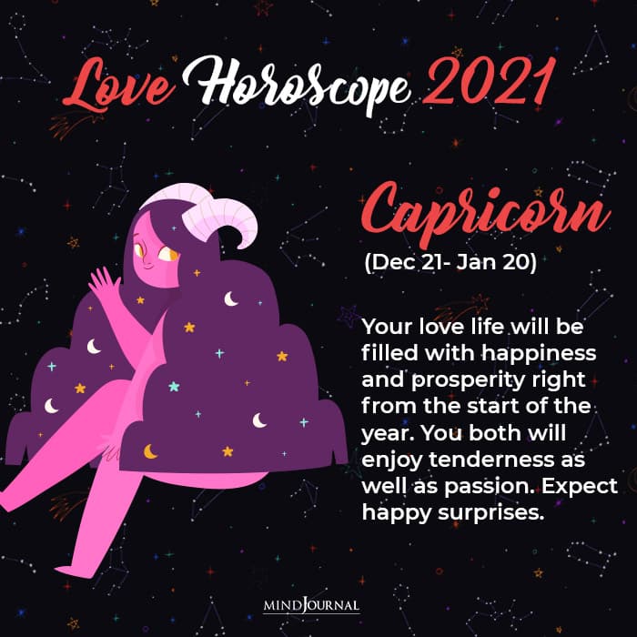 Love Horoscope 2021 capricon