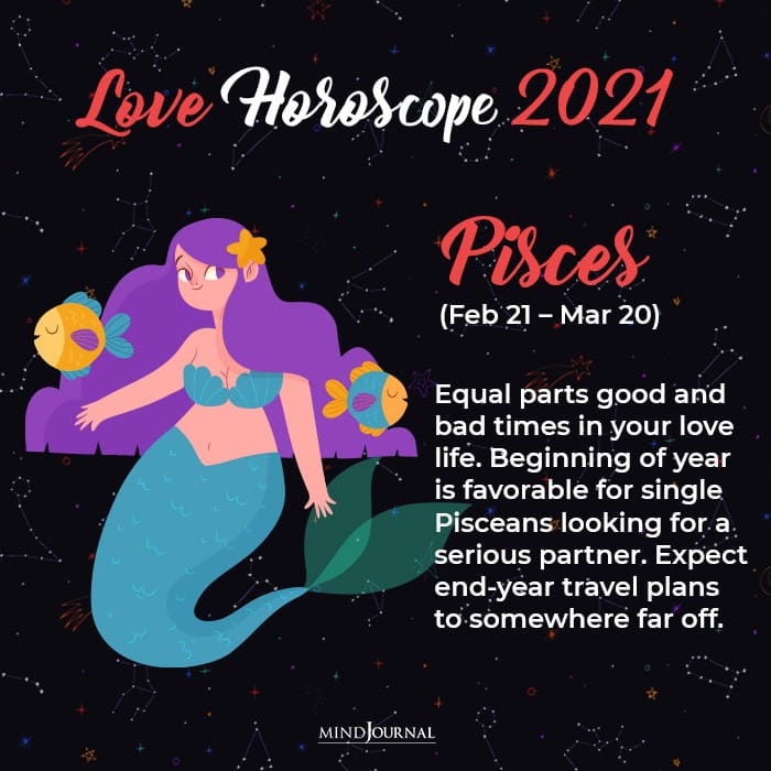 Love Horoscope 2021 pisces