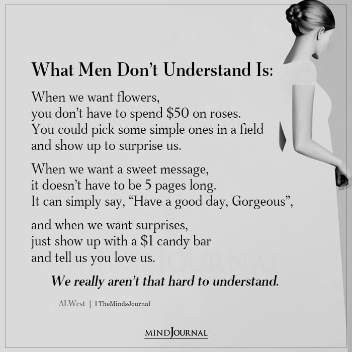 Men Don't Understand Is