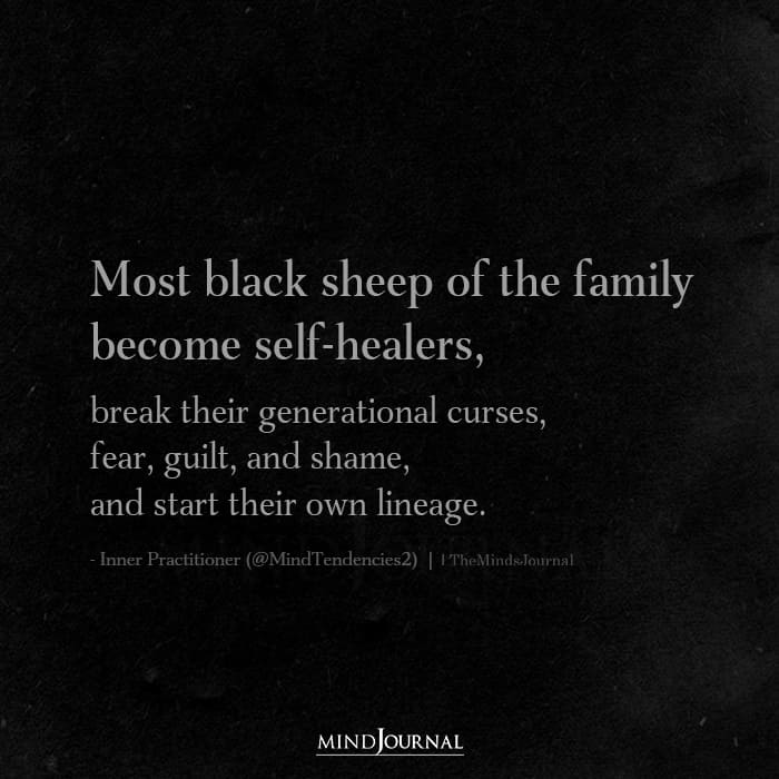 Most Black Sheep Of The Family Become Self Healer