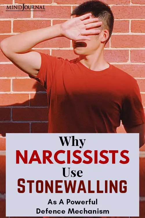 Narcissists Use Stonewalling pin