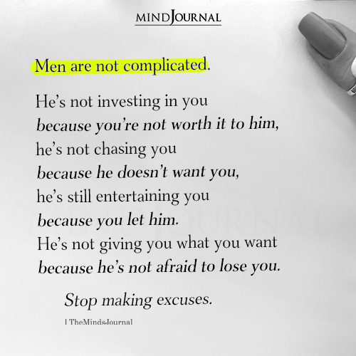 Men Are Not Complicated