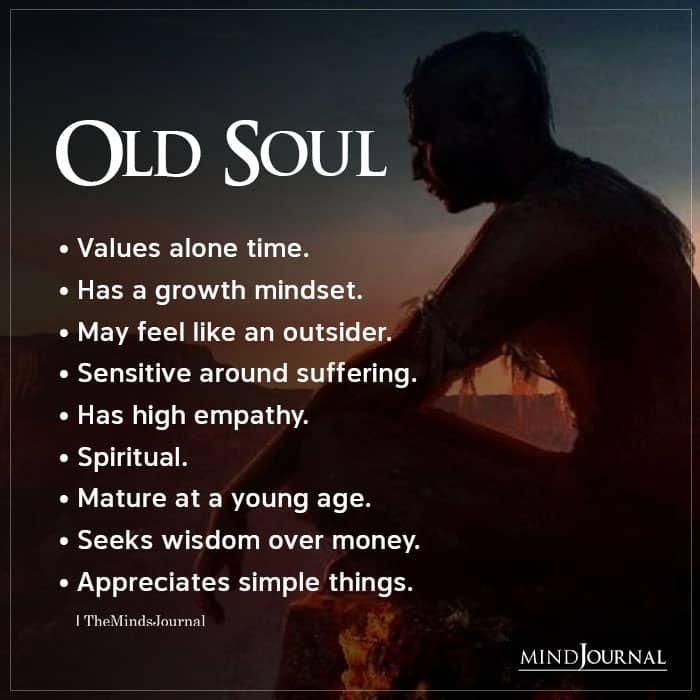 Old Soul Values alone time